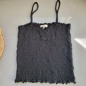 Madewell smocked tank top